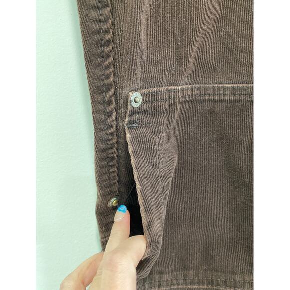 Eddie Bauer Corduroy Pants Bootcut Womens Sz 12 Brown Gorpcore Cargo Camp Cabin - Picture 4 of 11